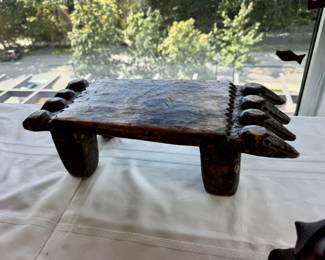 carved African stool 