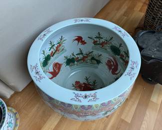 Chinese Famille Rose fish bowl