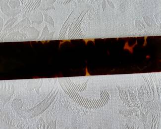 Antique sterling & tortoise page turner