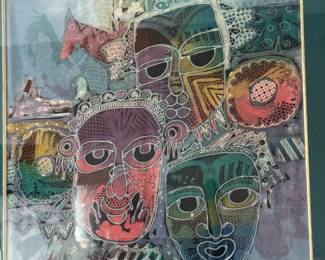 Batik signed Arimbi       28.5"h x 26.5"w 