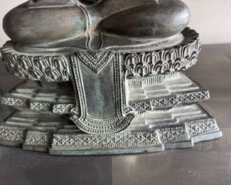 Seated Buddha figure   17.5"h x 15"w