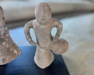 Han Dynasty acrobatic or dancing figures - tallest 8"