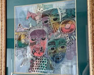 Batik signed Arimbi       28.5"h x 26.5"w 