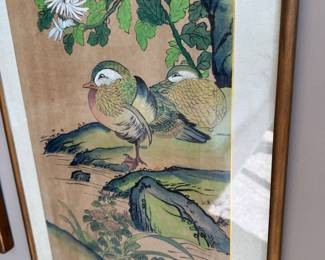 Pr.  Asian watercolors    33.5"h x 17.5"w