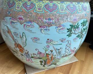Chinese Famille Rose fish bowl
