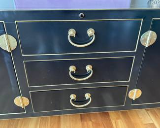 Sligh Pacific Isle media console                                             28.5"h x 75" long x 22.5"d