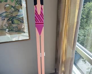 Vintage J.W. Eaton wood bather sculpture  54"