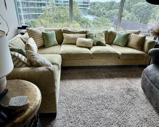 Custom sectional 28"h x 81"x 87" x 40" d