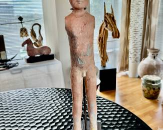Han Dynasty terracotta figure   23"h 