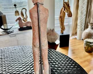 Han Dynasty terracotta figure   23"h 