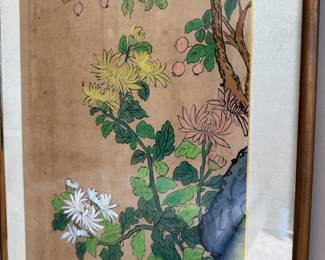 Pr.  Asian watercolors    33.5"h x 17.5"w