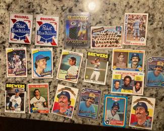 Brewers hall of gamer cards 80’s