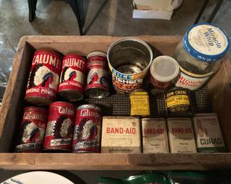 Vintage tins and jars