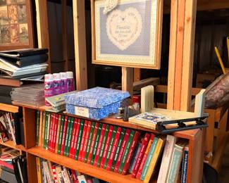 Vintage Cookbooks and Wall Art