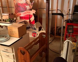 Vintage Exercise Bike, Blanket Holder, Coat Rack
