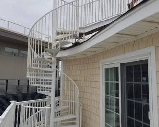 Spiral staircase & railing