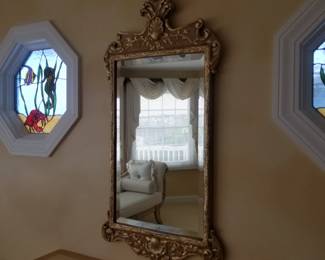 Ornate wall mirror