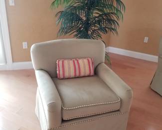Upholstered arm chair by Century Furniture - two available