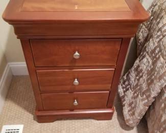 King bedroom suite by Stanley Furniture: 3-drawer nightstand - two available
