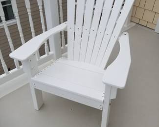 Polyresin Adirondack chair