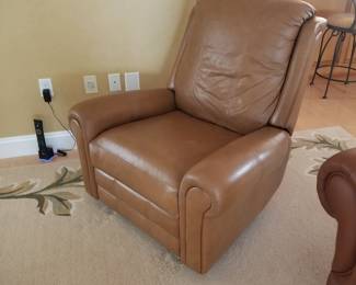 Leather recliner