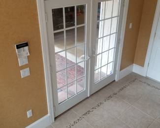 Entry door - interior view