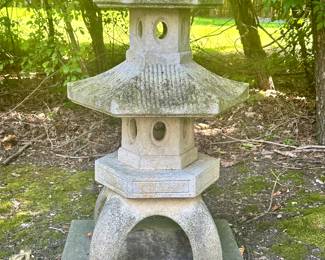 Incredible Oversized Japanese Cement Pagoda.