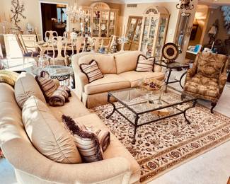 Wonderful Living Room with Gorgeous Furniture Available.