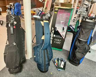 Great Selection of Golf Gear Available Including Knight Transforce, Highlander, Men's Prestige "The Cat" Golf Bag & more!