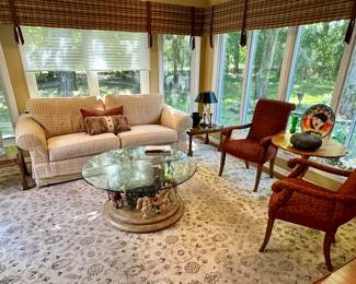 Gorgeous Family Room Filled with Beautiful Home Goods.