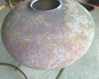 Another View of the Gorgeous Tony Evans 16" Raku Vase.