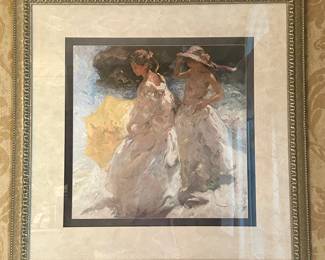 Framed and Double-Matted Print, 36” x 36”