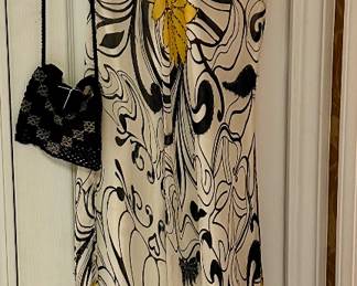 Incredible Beaded and Silk Evening Gown.
