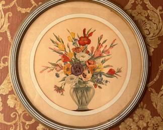 Lovely Antique Floral Print!
