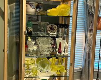 The Bernhardt Cabinet Contains a Fantastic Variety of Crystal and Art Glass!