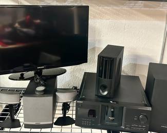 Bose Companion 3 Series II Speaker System shown with Additional Electronics Available.