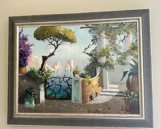 Outstanding Oil Painting signed Cinque L. 17.5" x 14