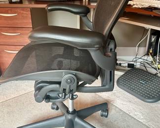 Side View of the Vintage, Fully Adjustable Herman Miller Office Chair