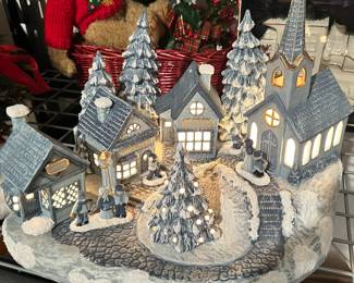 Beautifully Illuminated Christmas Village