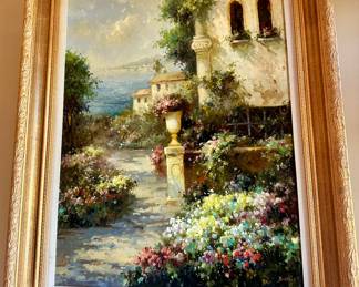 A Stunning B. Harvey Signed Oil Painting, Beautifully Framed and Matted. 40.5"W x 50"