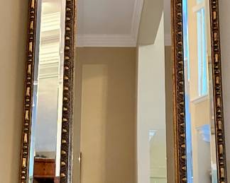 Gorgeous Gilt Gold Mirror, 16.75"w x 53".