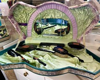 Fabulous Art Deco DuPont Vanity Set in Original Box!