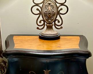 Gorgeous Artistica Side Table and Ornate Lamp Available.
