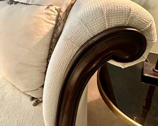 Detailing on the Lovely Custom Sofa.