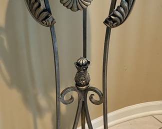 Detailed View of the Fabulous Marble Top Pedestal, 44"