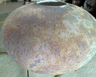 Incredible Signed Vintage Tony Evans (American 1948-2009) Ceramics Raku Vase. Numbered 408.