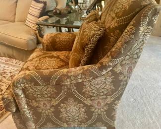 Side View of the C.R Laine Arm Chair.