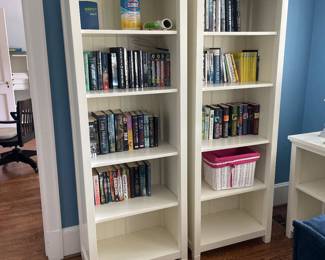 Pottery Barn Tall Bookcases