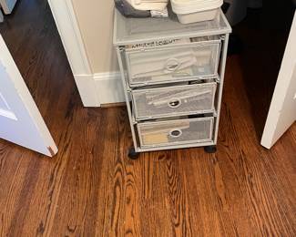 3-Drawer Mesh Rolling Cart