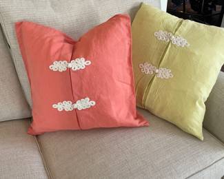 Ballard Kiki Frog Knot Pillow Cover - Set of 2 -
